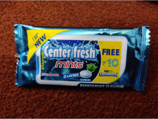 India Desire : Paytm Center Fresh Offer: Get Free Rs 10 Paytm Wallet Balance On Buying Center Fresh Mints Worth Rs 10